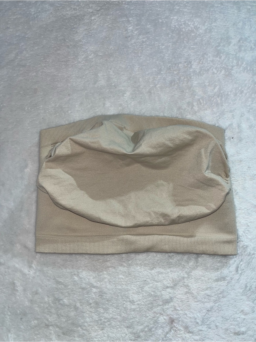 Belly Bandit Bandeau Full Coverage Beige Nice Bigger Bust Wireless Bra Bralette